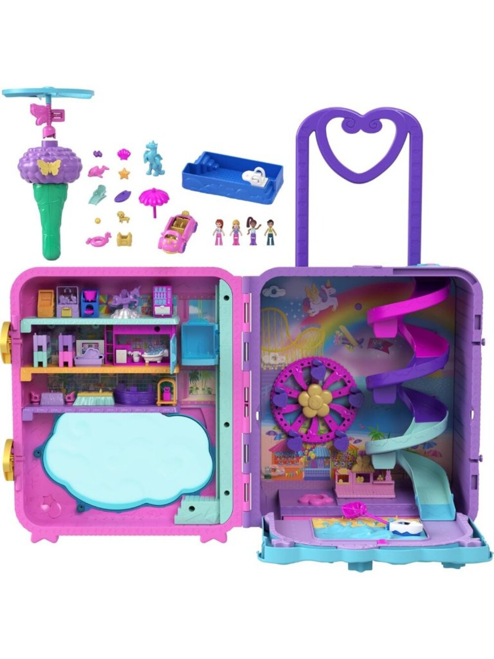 Resort Roll Away Playset for Kids - Fun Travel Toy with Accessories & Adventure!